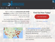 Tablet Screenshot of directinteractions.com